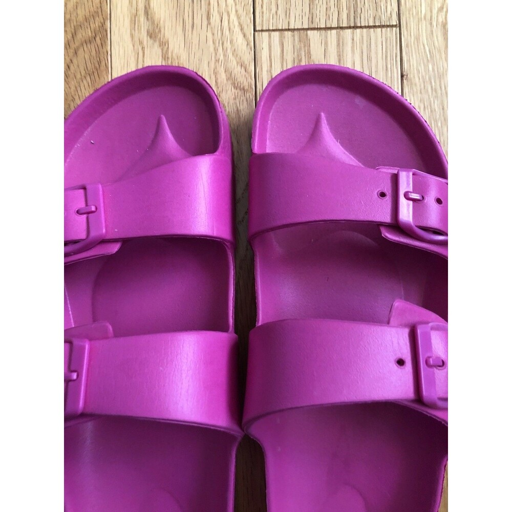 Shade & Shore Pink Sandals Strappy Beachy Slides Size 10 Very Good Condition - Picture 3 of 8